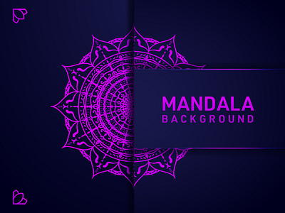 Mandala Background Template Design