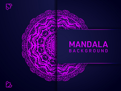 Mandala Background Template Design background