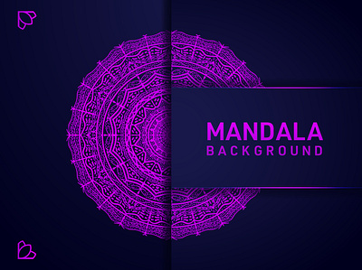 Mandala Background Template Design background