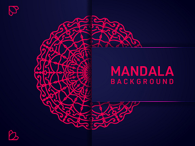 Mandala Background Template Design