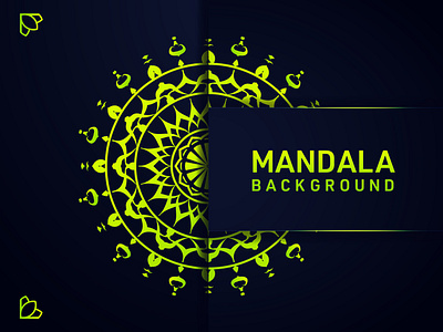 Mandala Background Template Design