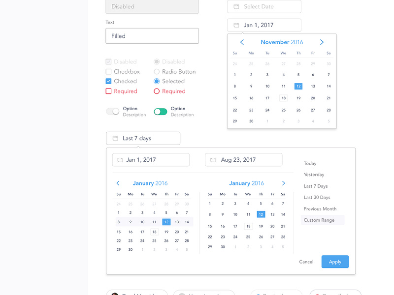 UI Style Guide - Cleaning CRM Dashboard by Rafael Medina on Dribbble