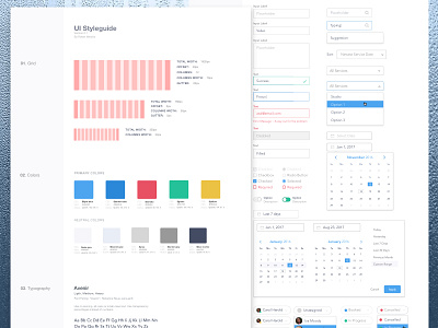 UI Style Guide - Cleaning CRM Dashboard