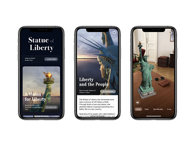 Statue of Liberty App app branding design interface logo ui ux