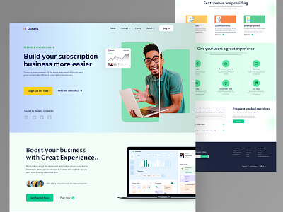 Outseta | Saas Landing page Redesign 2021 best shot design landing page redesign saas ui uidesign ux web design website