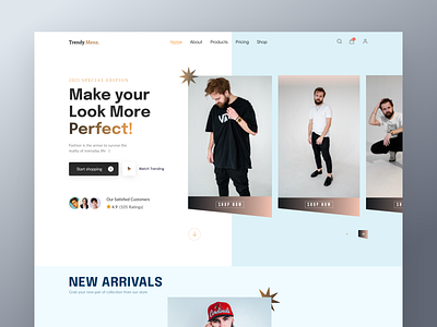 Clothing Store Website UI by Siddikur R Shakil on Dribbble