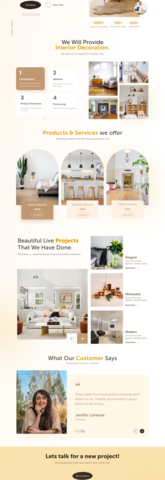 Luxury Decore - Interior Design Landing Page by Siddikur R Shakil on ...