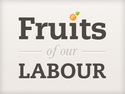Fruits of our Labour fruit orange