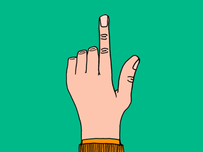 Hand Cursor With Click GIF animation click cursor drawing gif hand illustration pointer