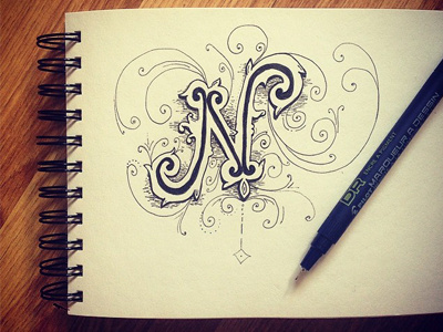 Illustrated Typography #2 calligraphy hand drawn hand lettering illustration lettering sketch texture typography