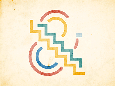Illustrated Typography #6 - Ampersand abstract ampersand animated animation decoration gif illustration lettering texture type typography