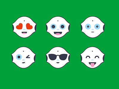 ‘Cooper’ robot emoji app design appsymbol characterdesign emoji expressions icon iconography illustrator nature symbol