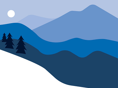 folder cover cover illustration landscape minimal mountains vector