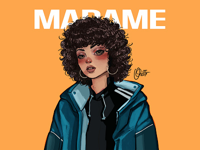Madame character design characterdesign comic art design digital digital illustration digital painting digitalart portrait rapper trap