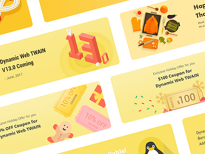 Banner Collection banner color design illustration layout yellow