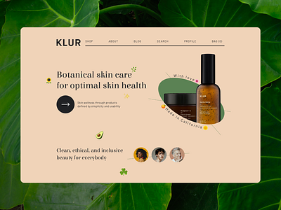 Klur Beauty beauty beauty products cosmetics diversity e commerce ecommerce natural online shopping online store ordinary organic selfcare sephora skin care skincare web web design