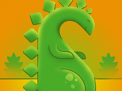 Steg dinosaur illustration stegosaurus