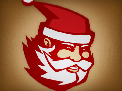 Santa christmas illustration mascot santa vector