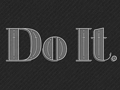 Do It typography vector