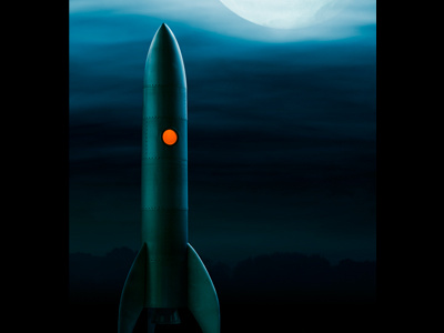 Rocket WIP 2 illustration moonlight photo illustration rocket space