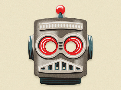 ROBOT MASK halloween illustration mask robot vector
