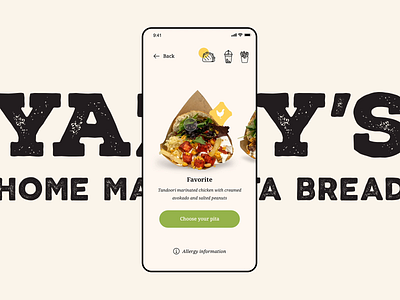 Pita Take-Away ordering app design animation app application branding food interaction menu ordering principle principle for mac takeaway takeout ui ux