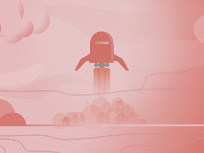 Mission to Mars affinity designer illustration mars
