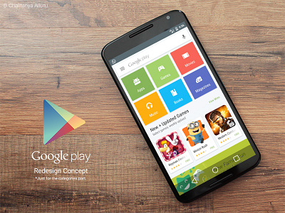 Google Play Store Redesign google material design play store