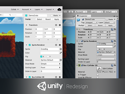 Unity Redesign vs Current UI