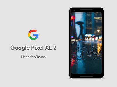 Google Pixel XL 2 Mock Up for Sketch mock mock up pixel pixel xl