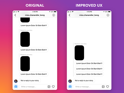 Instagram Stories UX Improvement Concept instagram stories ux