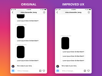 Instagram Stories UX Improvement Concept