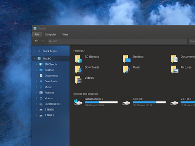 Windows 10 Dark Mode Redesign