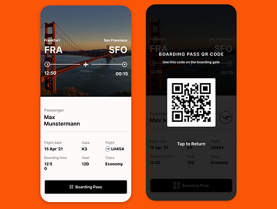 Daily UI #024 - Boarding Pass 024 boardingpass challenge dailyui dailyuichallenge design flight ui uidesign