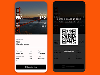 Daily UI #024 - Boarding Pass