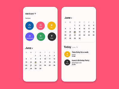 Daily UI #038 - Calendar