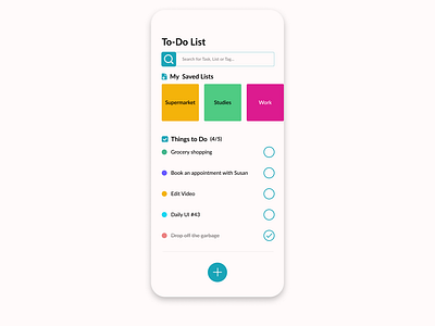 DailyUI #042 - Todo List