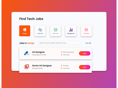 Daily UI #050 - Job Listing