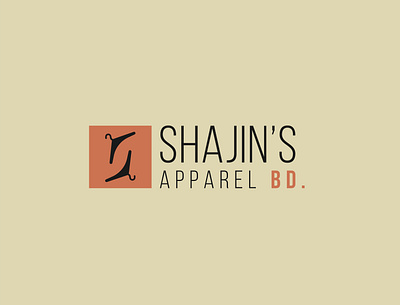 SHAJIN'S APPAREL BD branding design flat logo minimal