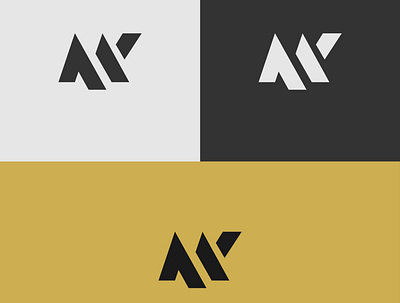 Letter M K Monogram design flat icon logo minimal