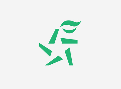 Ecological Leader branding design graphic design logo minimal star ui