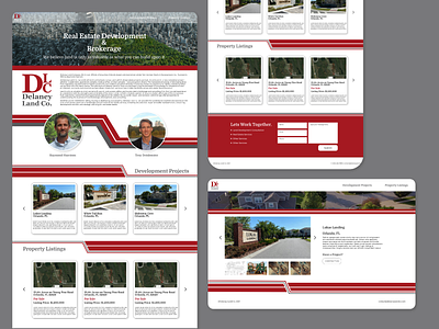 Delaney Land Co design graphic design ui ux web website