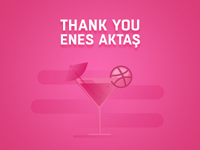 Hello Dribbble! aktas dribbble enes hello thank you