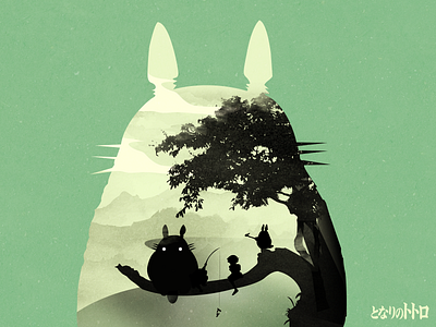 My Neighbor Totoro character creative design hayao illustration miyazaki movie neigbor totoro vector