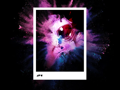 Astronaut beautiful color design dream gradient poster postereveryday swiss typography