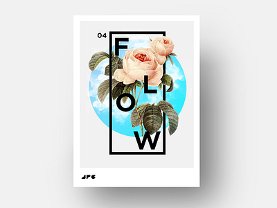 Flow beautiful color design poster postereveryday swiss typography