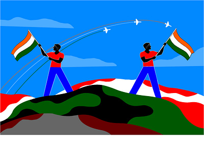 Happy Independence Day design graphic design ill illustration