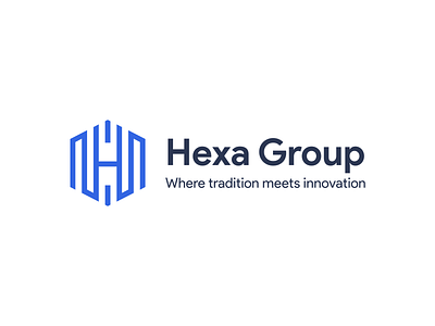 Hexa Group app branding design colors illustration logo mark minimal vector