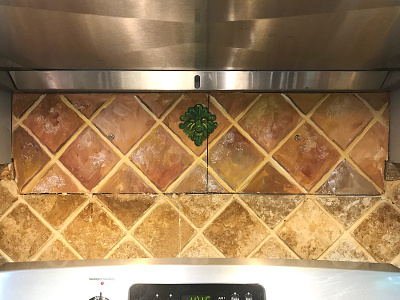 Kitchen acrylic green man paint painting