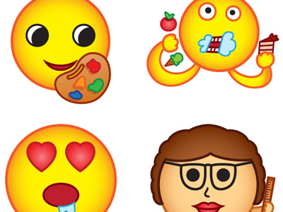 Art Class - Emojis art class digital illustration emoji